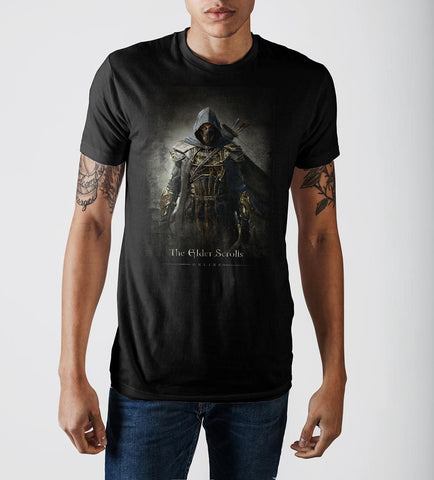Elder Scrolls Archer Character Black Graphic Print T-shirtElders Scrolls - MERCHMILLA, Official nerd Merch lives here