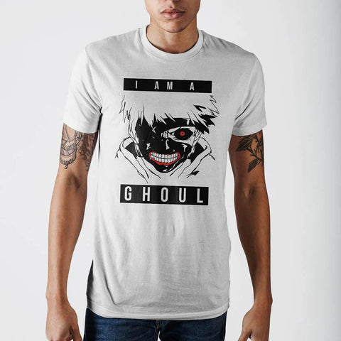 Tokyo Ghoul I Am Ghoul White T-ShirtTokyo Ghoul - MERCHMILLA, Official nerd Merch lives here