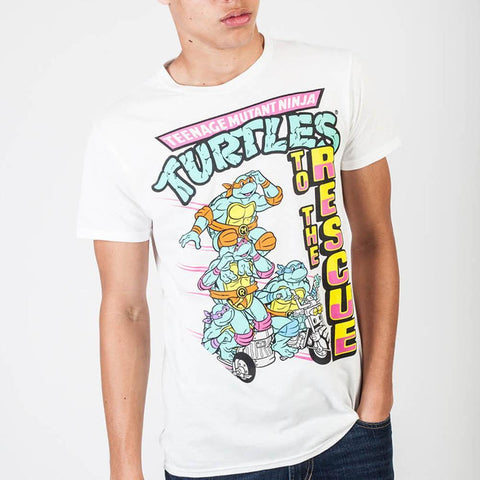 Teenage Mutant Ninja Turtles To The Rescue White T-ShirtNick 90's - MERCHMILLA, Official nerd Merch lives here