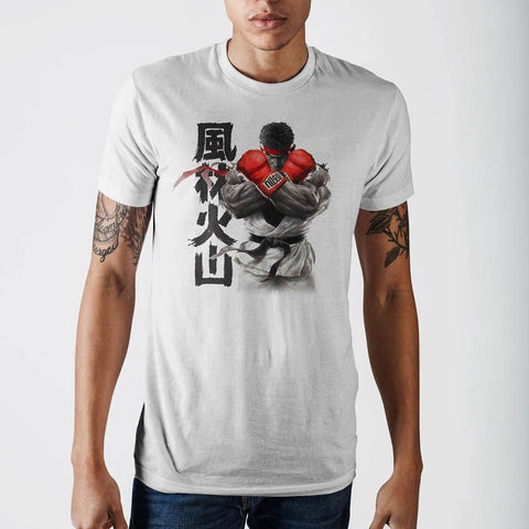 Street Fighter Ryu White T-ShirtCapcom - MERCHMILLA, Official nerd Merch lives here