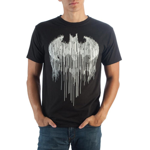 Batman Line Drip Black T-ShirtWarner Bros - MERCHMILLA, Official nerd Merch lives here