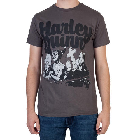 Heroes & Villains Harley Charcoal T-ShirtWarner Bros - MERCHMILLA, Official nerd Merch lives here