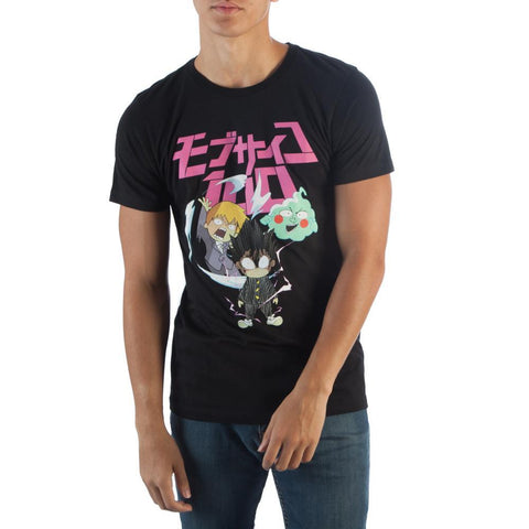 Mob Psycho Group Ghost & Chibi T-ShirtCrunchyroll - MERCHMILLA, Official nerd Merch lives here