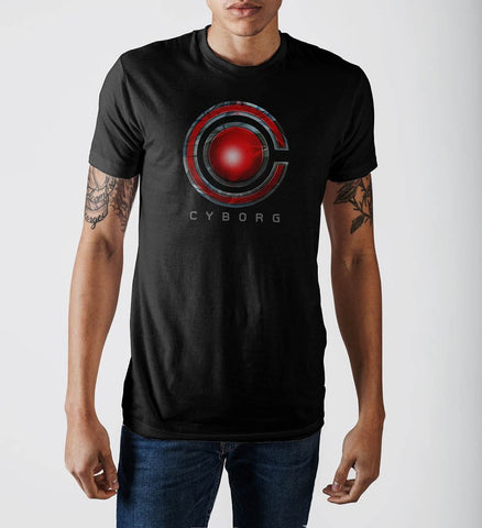 Justice League Cyborg Logo T-ShirtJustice League - MERCHMILLA, Official nerd Merch lives here