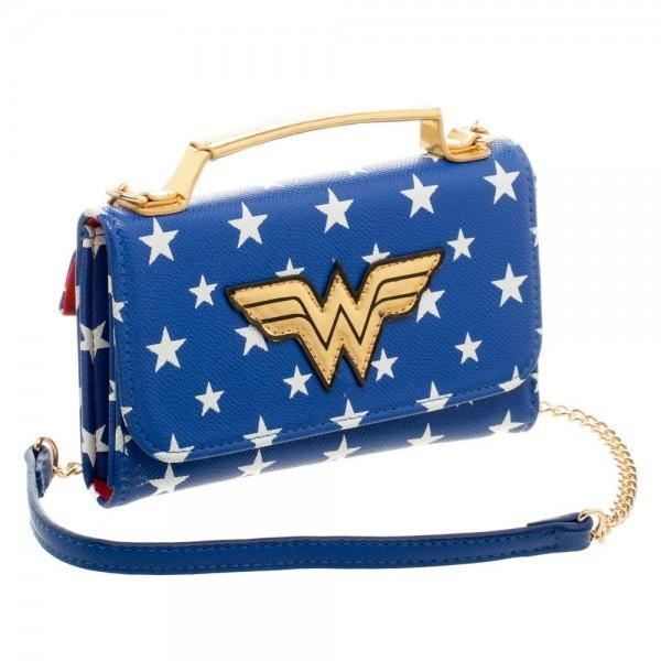 DC Comics Wonder Woman Inside Out Crossbody Wallet Clutch