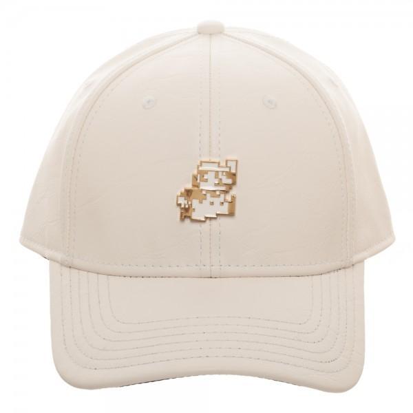 Mario Metal PU Leather Dad Hat