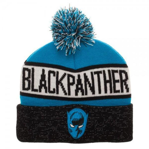Black Panther Reflective Cuff Beanie