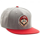 Nintendo Mario Rubber Sonic Weld Gray/Red SnapbackNick 90's - MERCHMILLA, Official nerd Merch lives here