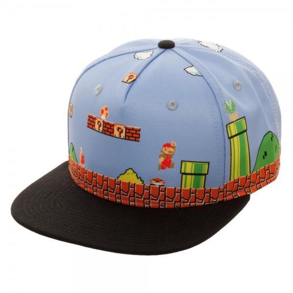 Mario 8-Bit All Over Scene Snapback