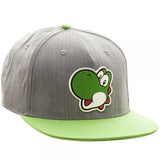 Nintnedo Yoshi Rubber Sonic Weld Gray/Green SnapbackNintendo - MERCHMILLA, Official nerd Merch lives here