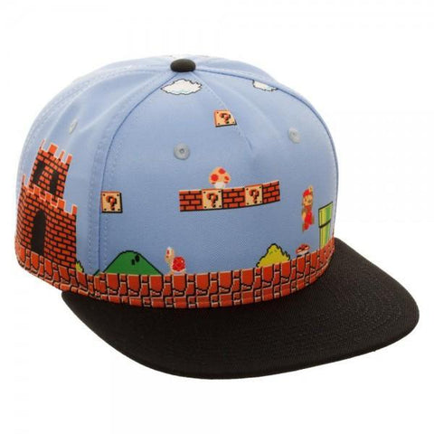 Mario 8-Bit All Over Scene Snapback