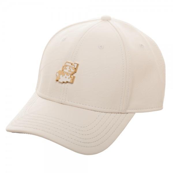 Mario Metal PU Leather Dad Hat