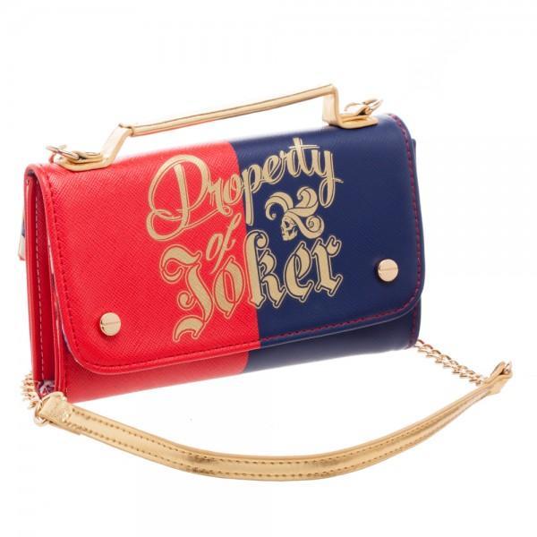 Suicide Squad Harley Quinn Inside Out Crossbody Wallet Clutch