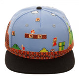 Mario 8-Bit All Over Scene SnapbackNick 90's - MERCHMILLA, Official nerd Merch lives here