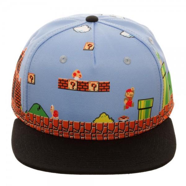 Mario 8-Bit All Over Scene Snapback