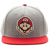 Nintendo Mario Rubber Sonic Weld Gray/Red SnapbackNick 90's - MERCHMILLA, Official nerd Merch lives here