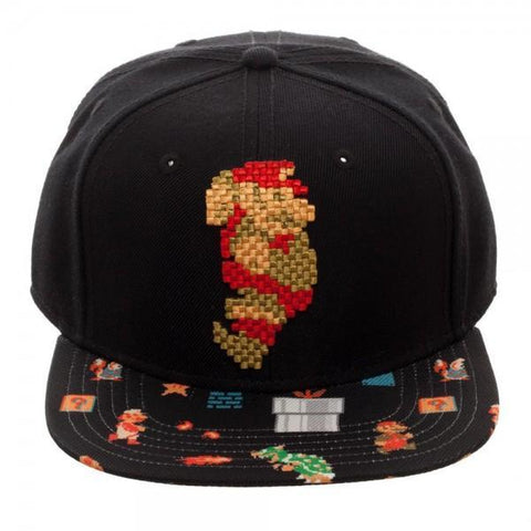 Mario 8-Bit Sublimated Bill SnapbackNick 90's - MERCHMILLA, Official nerd Merch lives here